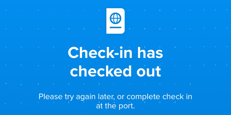 Problems managing upcoming sailings while onboard
