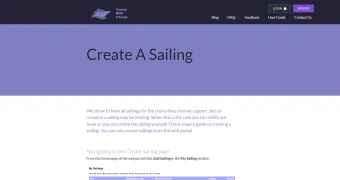 New Feature - Create Sailing