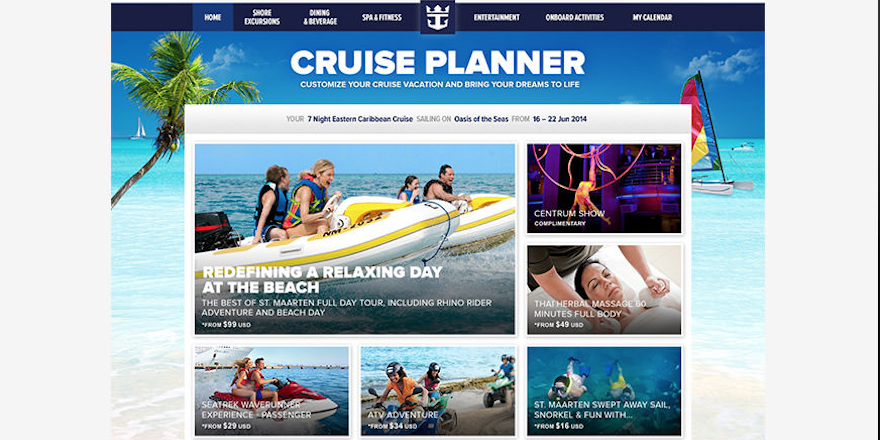 Plan your cruise with the cruise planner early